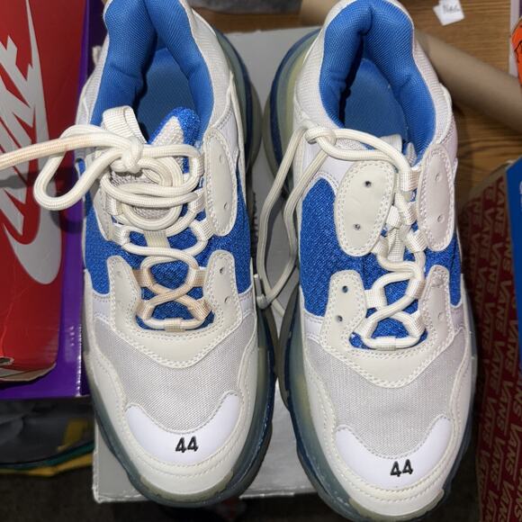 Size 11 - Balenciaga Triple S Sneaker White Blue